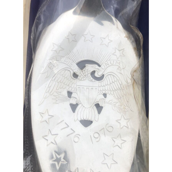 New! Vintage 1881 Rogers Oneida Silver Plated Bicentennial Cake Dessert Server - Picture 5 of 10